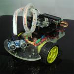 2WD Smart Arduino Car Robot Remote Control Intelligent Car with LCD Screen for sale