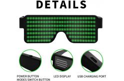 China Parties Nightclub Dynamic LED Glowing Glasses With Flashing Patterns supplier