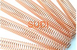 China Single Wire 7/16 Metal Spiral Binding Coils For Sketch Books supplier