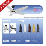 6 Speed Low Noise Dimmable LED Ceiling Fan ABS Blade DC Motor