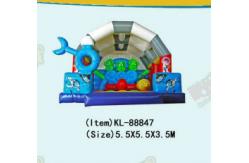 China Inflatable Round Circle Obstacles Course Bouncy Castle 5*4*4m supplier