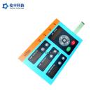 2.54mm Pitch LEDs Membrane Switch Keypad Transparent Black Window for sale
