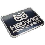 The Logo Is Printed On The Surface Of The Custom-made Stainless Steel Nameplate With A Brushed Line