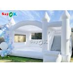 Adults 5m 16.5ft Commercial Wedding Bounce Castle With Slide for sale