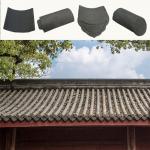 Plain Snow Resistant Chinese Clay Roof Tiles Fireproof for sale