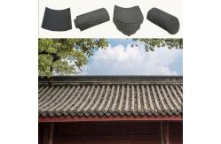 China Plain Snow Resistant Chinese Clay Roof Tiles Fireproof supplier
