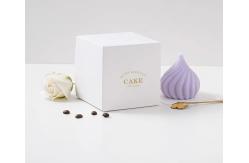 China White Square Bakery cake folding carton Sturdy Elegant for Cake Presentation supplier
