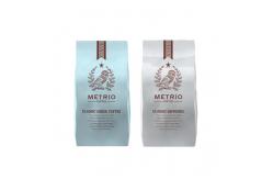 China 9.05 Inch VMPET Stand Up Coffee Pouches ziplockk Coffee Bags With Valve supplier
