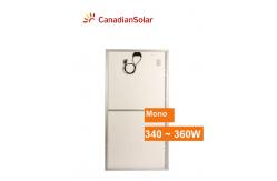China 144 Cells Mono 350w White Backsheet Canadian Solar Panel supplier