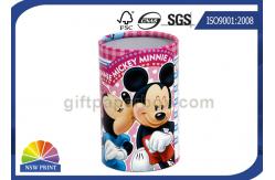 China CMYK Printing Rolled Edge Hemming Paper Cylinder Containers For Pen Brush supplier