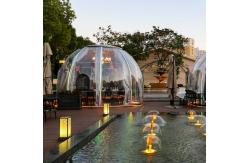 China Transparent Clear PC 6m Geodesic Dome House Igloo With Aluminum Frame supplier