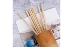 China Disposable Natural Reed Drinking Straws 18cm compostable boba straws supplier