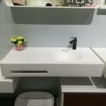 Fashionable Wall Hung Wash Hand Basin Single Hole Faucet Mount for sale