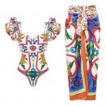 Regular Thickness Three Piece Swimwear For Women's Beachwear for sale