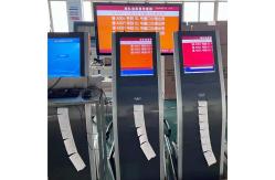 China Self Service Queue Management Kiosk 17 Inch / 19 Inch Wireless LCD Display supplier