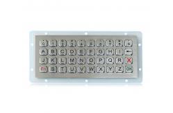 China Security 40 Keys Panel Mount Keyboard , Industrial Metal Keyboard Weatherproof supplier