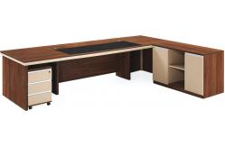 China High Density Foam Inside Executive Wooden Office Table 2.8m / 3.2m supplier