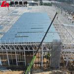 Large Span Steel Structure Workshop , Light Metal Frame Construction for sale