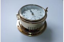 China 180mm Brass Quartz Clock Radio Room Clock Marine Nautical Instrument supplier