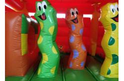China PVC Tarpaulin Customized Insect Coconut Tree Theme Castle Kids Inflatable Bounce Jumping house supplier