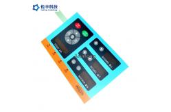 China 2.54mm Pitch LEDs Membrane Switch Keypad Transparent Black Window supplier