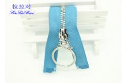 China 30 Inch Open End Dual Separating Zipper , Long Separating Zippers For Garments supplier