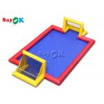 Kids Inflatable Games 10x7x2.5mH Digital Printing Inflatable Football Field For Kids for sale