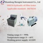 Power Supply AC220V Hydraulic Oil Filter Tester Timing Range 0～999h Temp Range 0～60℃ for sale