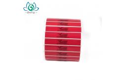China PET Material SGS Custom Tamper Evident Stickers in rolls supplier
