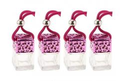 China 5ml 8ml Crystal Glass Bottles Hanging Bottle Car Air Freshener And Perfume supplier