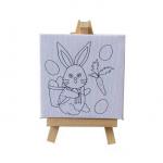 Pre Printed Canvas Painting Kits Stretched Coloring Painting Canvas Boards With Brushes For Handmade Creations for sale
