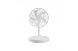China USB Rechargeable Portable Foldable Fan LED Light Retractable Multifunctional Electric Fan supplier