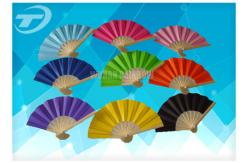 China Promotional Mini Folding Hand Fans With Bamboo Or Plastic Frame supplier
