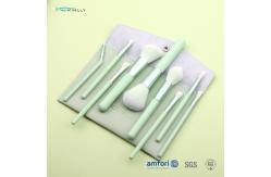 China ISO9001 Plastic Handle 9pcs Makeup Brush Set With Bag supplier