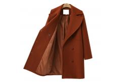 China Custom long woolen overcoat/coat/winderbreaker women suit supplier