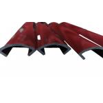                    Orange PVC ABS Plastic U Channel Extrusion Profile              for sale
