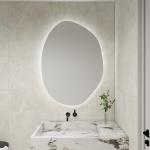 Modern Geometric LED Mirror Light High Brightness Customizable for Hotel and Residential Bathrooms for sale