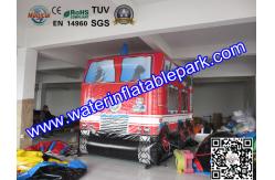 China Giant Funny Firetruck Inflatable Bouncy Castle Jumper House supplier