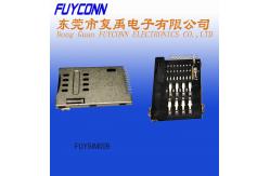 China Black Insulation Nick Silver H1.8 10 Pin Card Socket Connector supplier