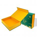 Green Magnetic Gift Packaging Box Made For Tea Products With Custom Design Near Me for sale