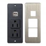 CE / CCC / ROHS Certificate Desktop Electrical Outlet With 2 US Standard Power Outlet