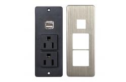 China CE / CCC / ROHS Certificate Desktop Electrical Outlet With 2 US Standard Power Outlet supplier