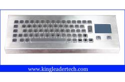China IP65 Rugged Mini Industrial Desktop Keyboard Metal With Touchpad supplier