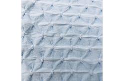China Breathable Textured Polyester Jacquard Fabric 129gsm For Garment supplier