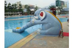 China Elephant Shaped Mini Pool Slide Outdoor Commercial Swimming Pool Slides Customized supplier