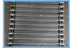 China Customized 304 Stainless Steel Wire Mesh Conveyor / Spiral Woven Wire Mesh Belt supplier