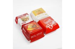 China Factory Customized Eco-friendly Burger Box Disposable Fast Food Takeaway Packaging Box supplier