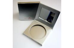 China Paper Empty Highlight Contour Palette Matte Silver With Glass Mirror supplier