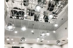 China Good Reflection Metal Ceiling Tiles 0.9mm Square Beveled Edge supplier