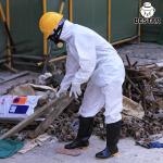 CAT I Laminated Disposable Hazmat Suit SPP Coverall For Cleaning for sale